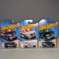 Hot Wheels Dodge Van 3台セットのサムネイル