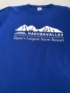 HAKUBAVALLEY Tシャツ Lサイズ 青