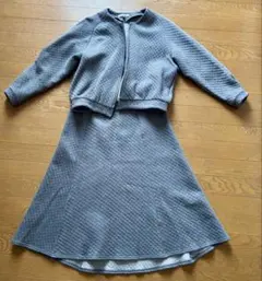 INDIVI LIFE グレー キルティング セットアップ