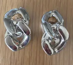 ✳️シルバー チェーンモチーフ イヤリング