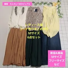 レディース服コーデ売りまとめ売り　Ｍサイズ6点　春服大人キレイめカジュアル
