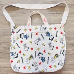 X-girl × SNOOPY コラボ ２WAYキャンパス地トートバッグ