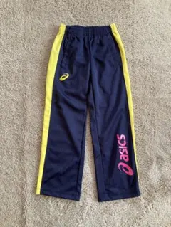 アシックス 陸上用パンツ 130 ネイビー/イエロー