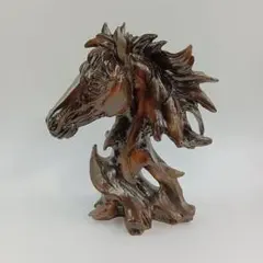 木彫 九頭馬 馬九行駆 うまくいく 縁起物 置物 約45cm 彫刻 中国美術