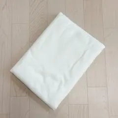 薄手　リブ　ニット生地　ホワイト