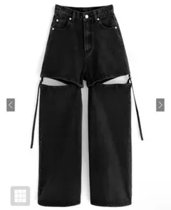 2wayスリットデニムパンツ GRL cu453