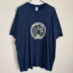 GILDAN ギルダン ハワイ プリント 半袖 Tシャツ ネイビー 2XL