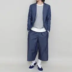 Lui's(ルイス) デニム セットアップ ジャケット ワイドパンツ M