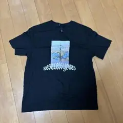 【H&M】プリントTシャツ　ブラック　オーバーサイズ