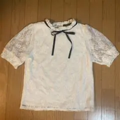 INGNI レース 半袖Tシャツ ホワイト