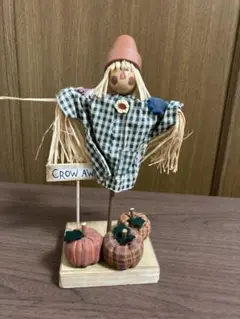 かぼちゃ付きかかしのハロウィングッズ