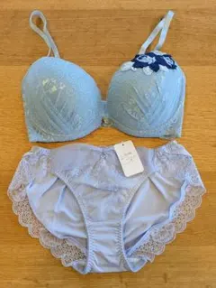 新品 I80ブラジャー ショーツL セット 水色 - メルカリ