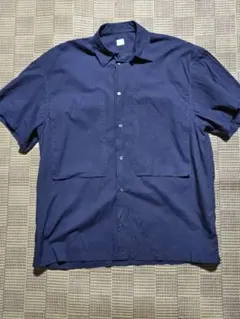 ​【美品】E.TAUTZ イートウツ LINEMAN SHIRT ネイビー S
