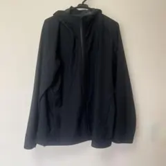 ユニクロ ブロックテックパーカー L ブラック 防風 まとめ購入で割引可