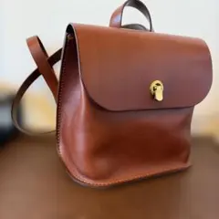 HERZ ヘルツ 本革 スモールリュック(R-34) S チョコ 美品