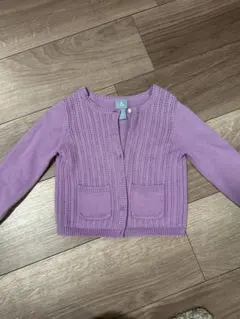 未使用　 babyGap パープル カーディガン 90cm 18〜24m