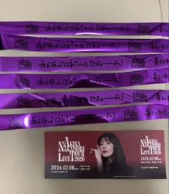 中森明菜 LIVE TOUR 2026 デザインチケット 銀テープ　6本のサムネイル