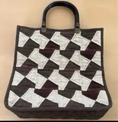 パッチワーク ハンドメイド ハンドバッグ