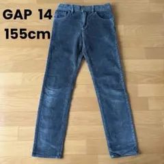 【GAP】グレー コーデュロイ 長ズボン サイズ14 155cm