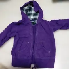 UNIQLO フード付きトレーナー 80cm パープル