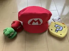 スーパーマリオのキャップ 赤 フリーサイズ
