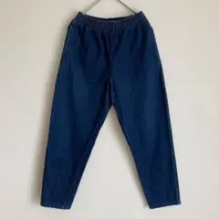 GU キッズ シェフパンツ デニム ブルー 【150】古着のサムネイル