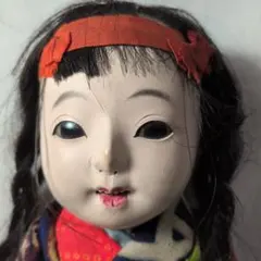 可愛いお顔 古い市松人形 清山作 約32センチ - メルカリ
