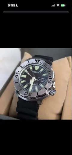 SEIKO ブラックモンスター　自動巻き　OH済のサムネイル
