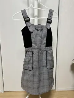 ジャンバースカート グレー系