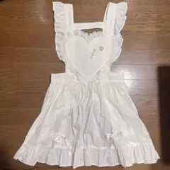 下妻物語ハートエプロン 白 ベイビーザスターズシャインブライト