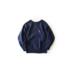 usa製　90s チャンピオン　リバースウィーブ　目有り　無地　ネイビー　M
