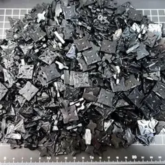 【LaQ 黒色パーツセット 893ピース まとめ売り 】中古・箱無し