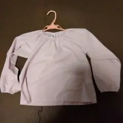 幼稚園用薄紫スモック　120cm