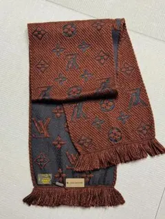 LOUIS VUITTON マフラー ブラウン/ブラック