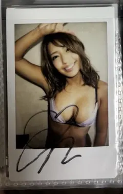 月花めもり サイン入りチェキ ただいま成長中！ DVD特典 大葉めも