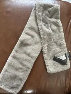 グレー フェイクファー マフラー