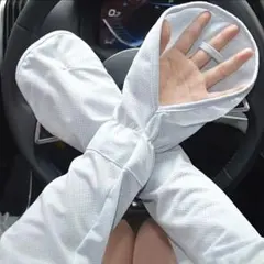 【3色展開】UPF50+ アームカバー 指先出し 日焼け止め　紫外線　UVカット