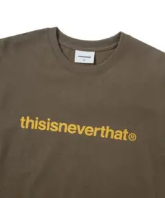 thisisneverthat ロゴ Tシャツ ブラウン