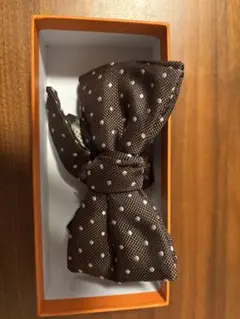 BOTTEGA VENETA ブラウンドットボウタイ