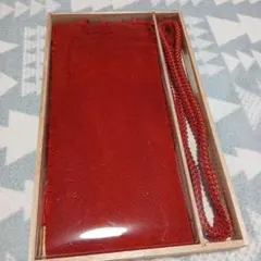 赤色 着付け小物セット、絹100％