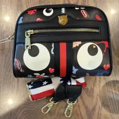 新品【EYE theme】アイテーマ 2way ショルダー ポーチバッグ 黒
