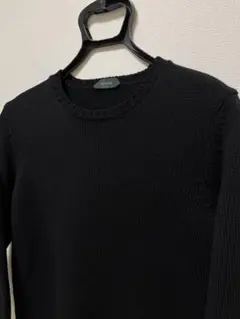 ZANONE ザノーネ 5ゲージ クルーネックニット ブラック48