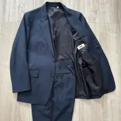 【美品】UNIQLO U セットアップ ネイビーブルー M ユニクロ 春秋