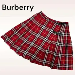 BURBERRY/バーバリー キュロット プリーツ スカート size80 赤 - メルカリ