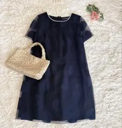 MARINA RINALDI サークル柄 ワンピース 半袖マリナリナルディ | Mercari
