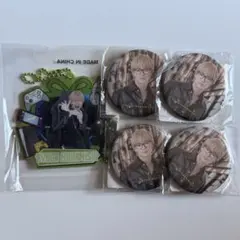 中西椋雅トラキン私服&メガネ　クリアチャーム　缶バッジPSYCHIC FEVER