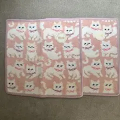 フェイラー モフモフネコチャン ハンカチ 2色セット - メルカリ
