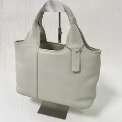 未使用級《Bienco ビアンコ》アイボリー ハンドバック レザー