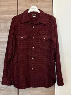 AtLast&Co 千鳥 ウール シャツ 15 1/2 アットラストのサムネイル