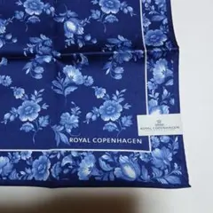 ROYAL COPENHAGEN ハンカチ ネイビー 花柄のサムネイル